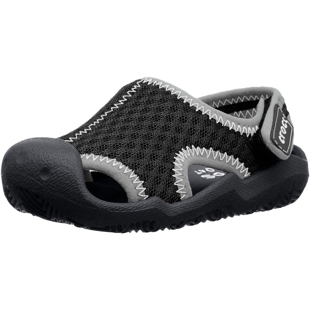 NEW Crocs Kid Baby Swiftwater Sandal Closed Bump Toe Fisherman Water Safe Shoe